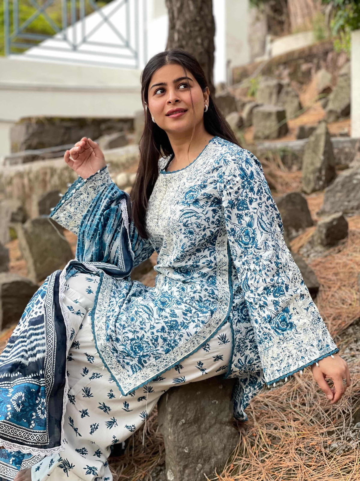 Kalamkari Farsi Suit Set