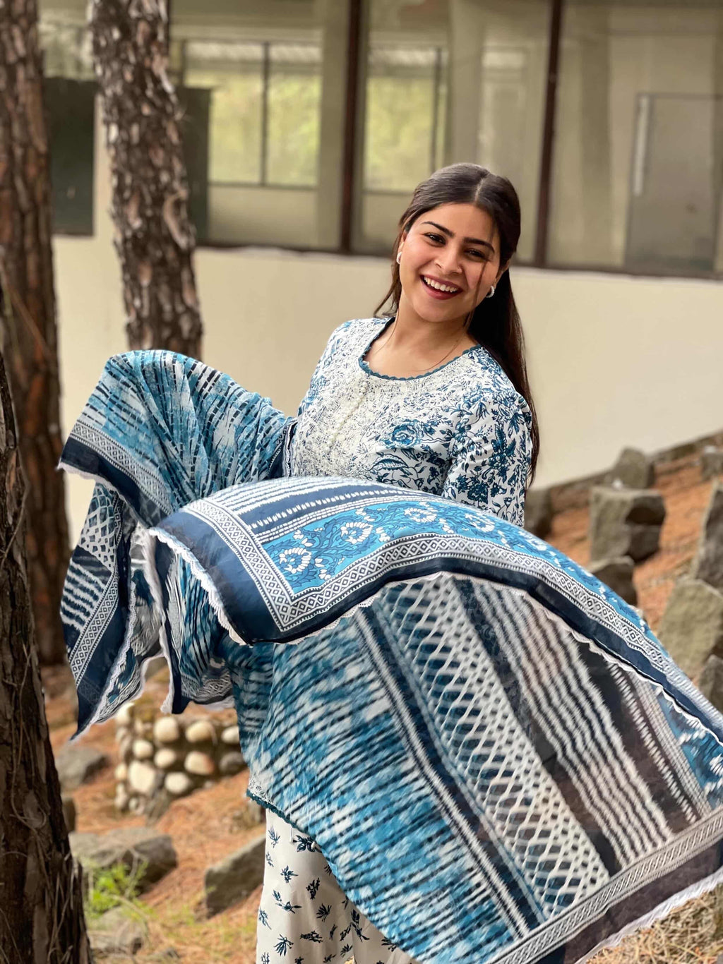 Kalamkari Farsi Suit Set