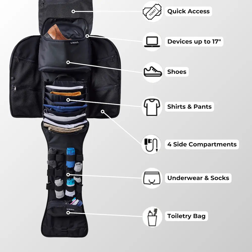 Travel stress-free Garment backpack Bag