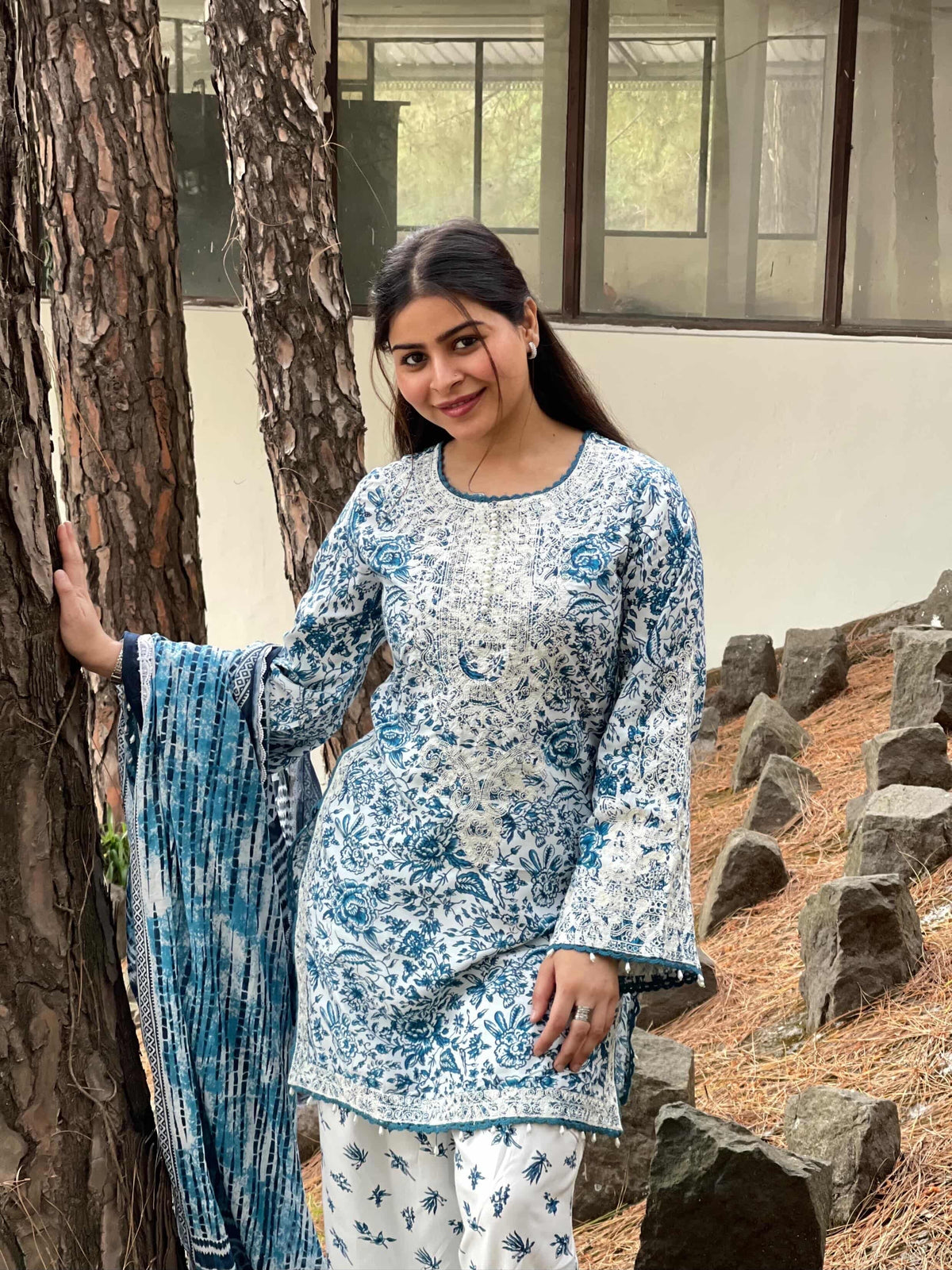 Kalamkari Farsi Suit Set