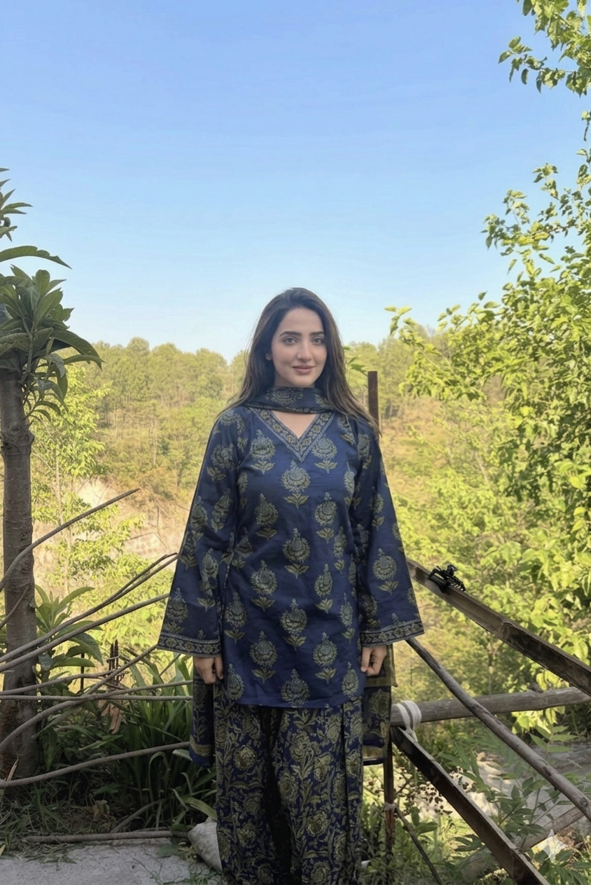 Mugal buta farshi suit