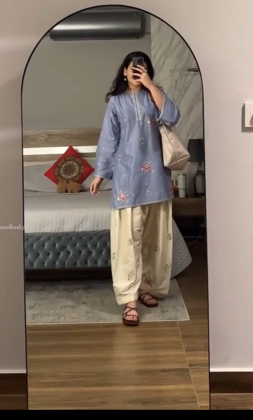 Persian Blue Farsi Co-ord Set